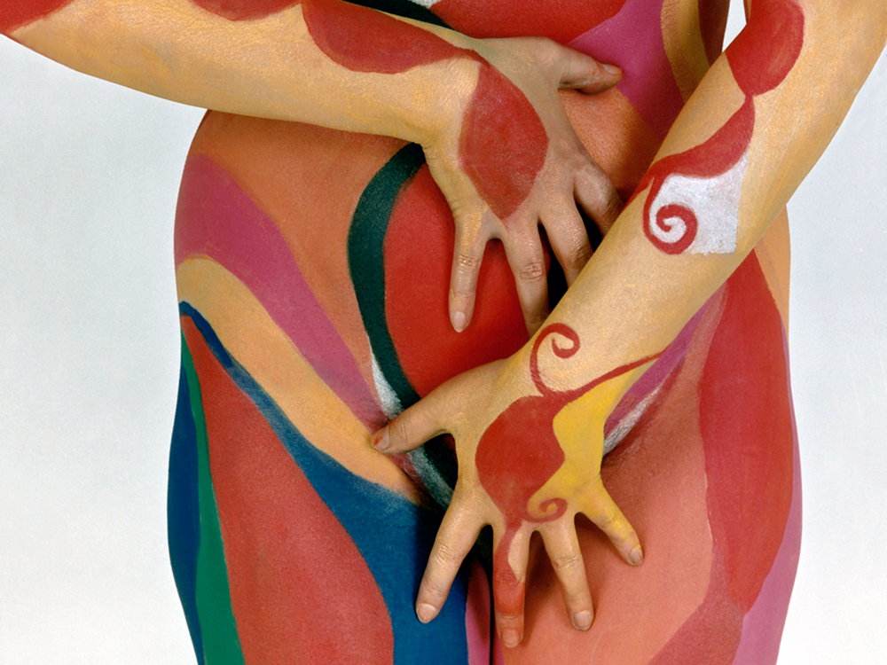 Bodypainting - bemalter Frauenkörper