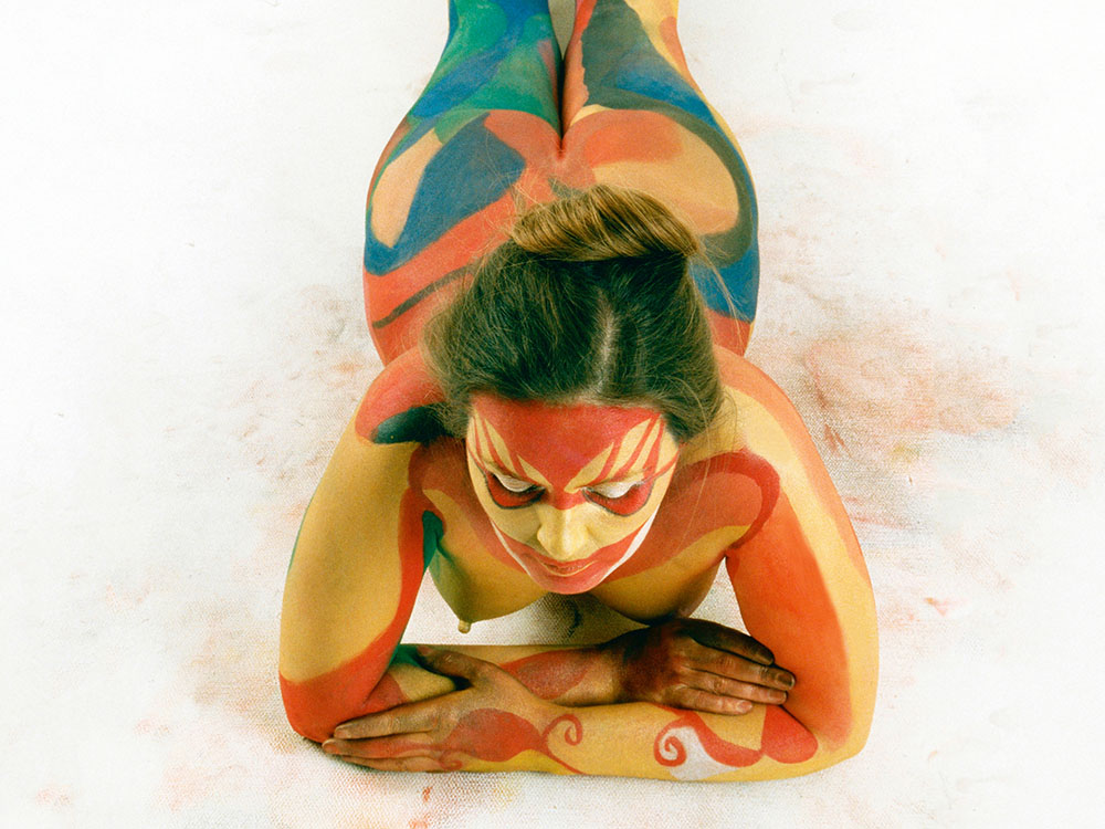 Bodypainting - nackte bemalte Frau